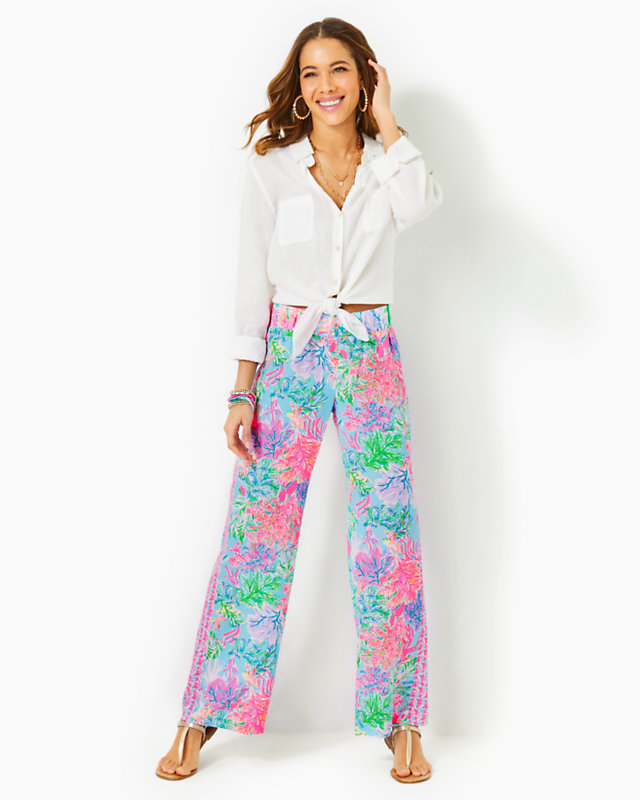 32" Bal Harbour Palazzo Pant | Lilly Pulitzer Outlet - LillypulitzerOutlets