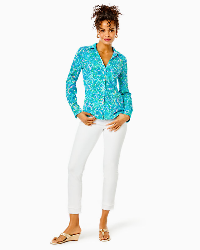 UPF 50+ ChillyLilly Marlena Button Down Top | Lilly Pulitzer Outlet | Lilly Pulitzer Outlet - LillypulitzerOutlets