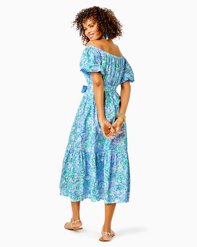 Tamie Off-the-Shoulder Midi Dress | Lilly Pulitzer Outlet - LillypulitzerOutlets