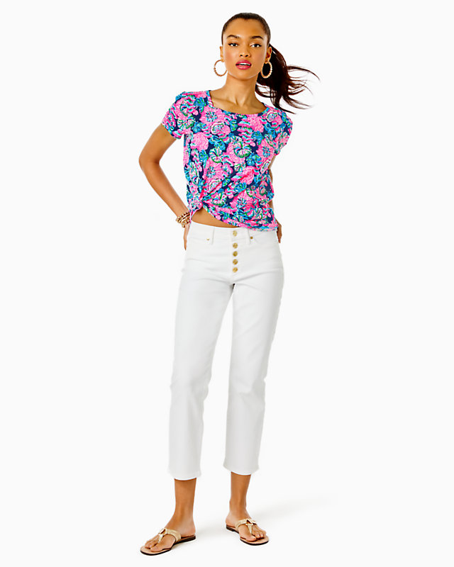 27" South Ocean High Rise Straight Leg Jean | Lilly Pulitzer Outlet - LillypulitzerOutlets