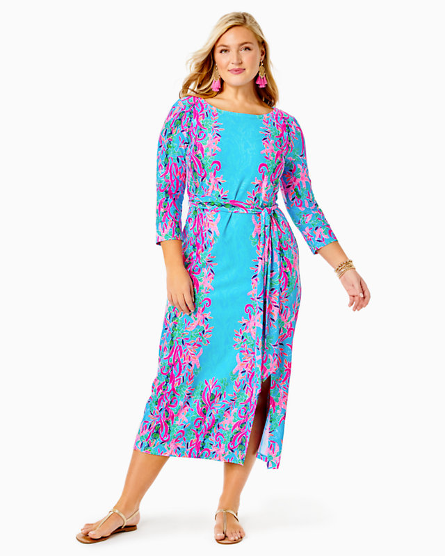 UPF 50+ Carabella Chillylilly Midi Dress | Lilly Pulitzer Outlet - LillypulitzerOutlets