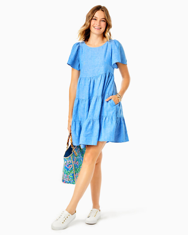 Jocelyn Short Sleeve Linen Dress | Lilly Pulitzer Outlet - LillypulitzerOutlets