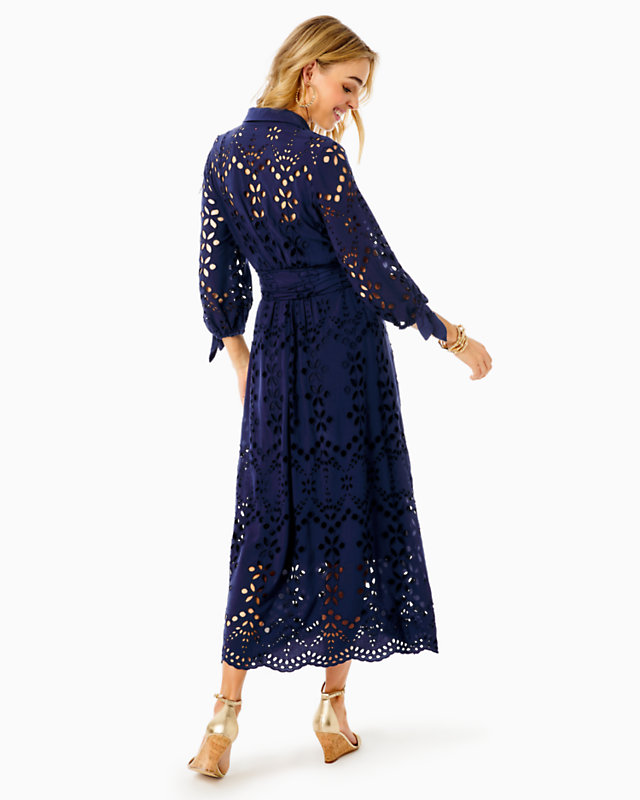 Amrita Eyelet Midi Dress | Lilly Pulitzer Outlet - LillypulitzerOutlets
