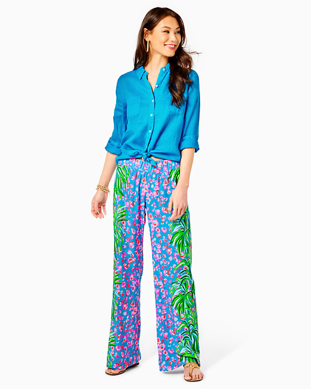 Sea View Button Down Top | Lilly Pulitzer Outlet | Lilly Pulitzer Outlet - LillypulitzerOutlets