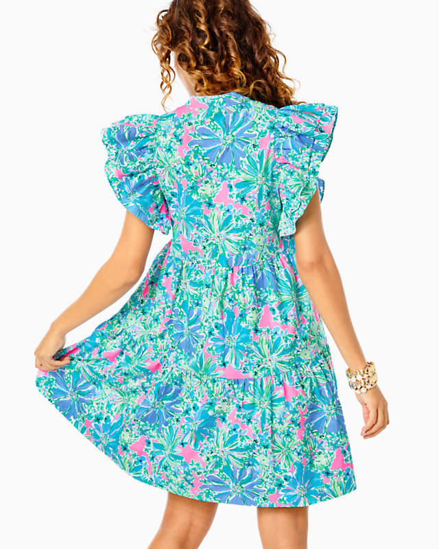 Aldena Ruffle Sleeve Cotton Dress | Lilly Pulitzer Outlet - LillypulitzerOutlets