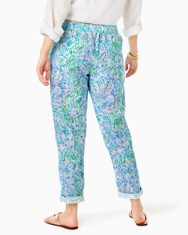 31" Taron Mid-Rise Linen Pant | Lilly Pulitzer Outlet - LillypulitzerOutlets