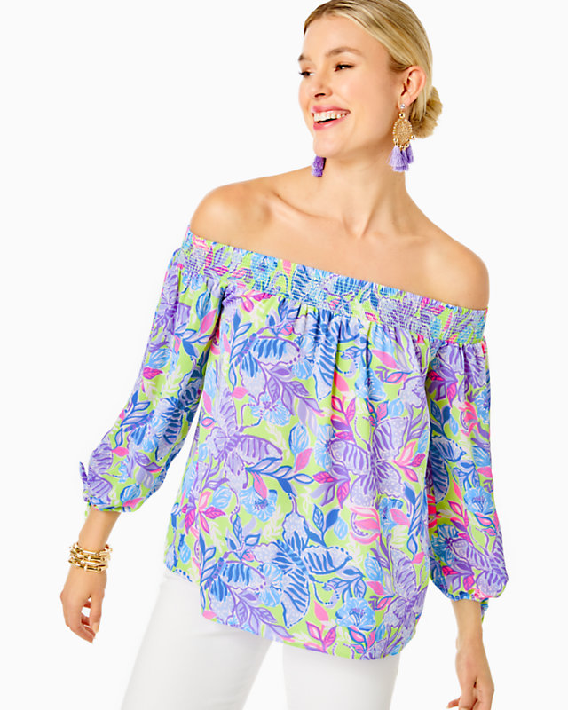 Maryellen Off-The-Shoulder Top | Lilly Pulitzer Outlet | Lilly Pulitzer Outlet - LillypulitzerOutlets