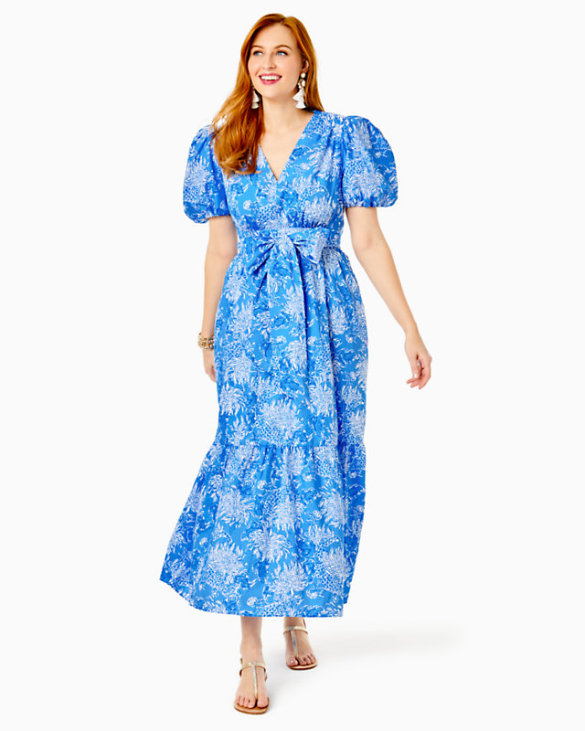 Ezralyn Short Sleeve Cotton Maxi Dress | Lilly Pulitzer Outlet - LillypulitzerOutlets