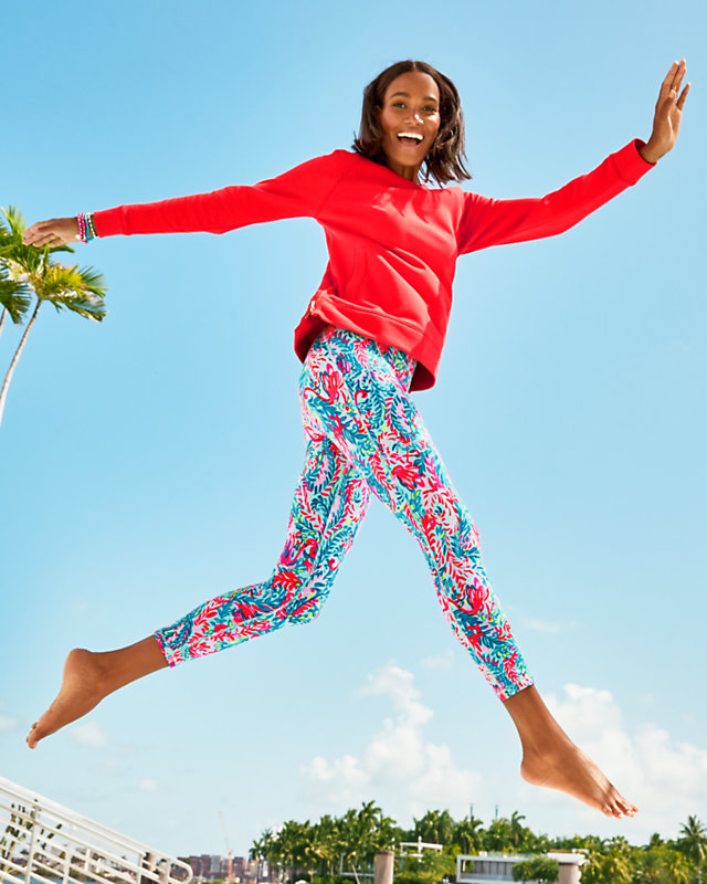 UPF 50+ Luxletic 24" Weekender High-Rise Midi Legging | Lilly Pulitzer Outlet - LillypulitzerOutlets