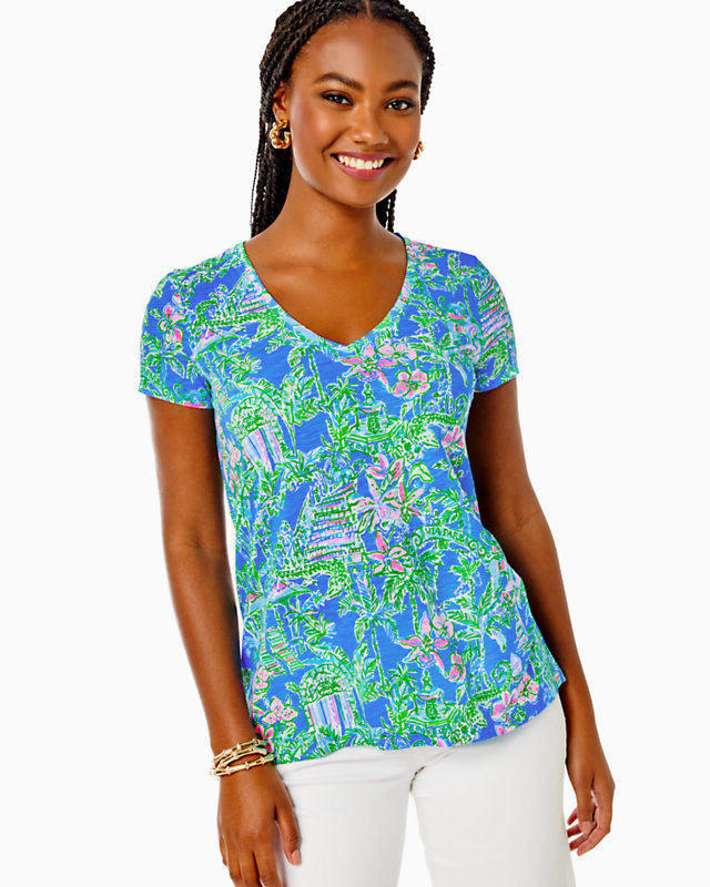 Etta V-Neck Top | Lilly Pulitzer Outlet - LillypulitzerOutlets