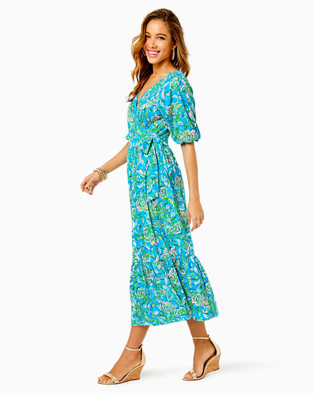 Brantley Midi Wrap Dress | Lilly Pulitzer Outlet - LillypulitzerOutlets