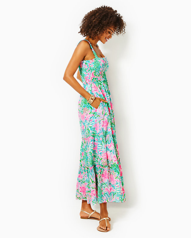 Hadly Smocked Cotton Maxi Dress | Lilly Pulitzer Outlet - LillypulitzerOutlets