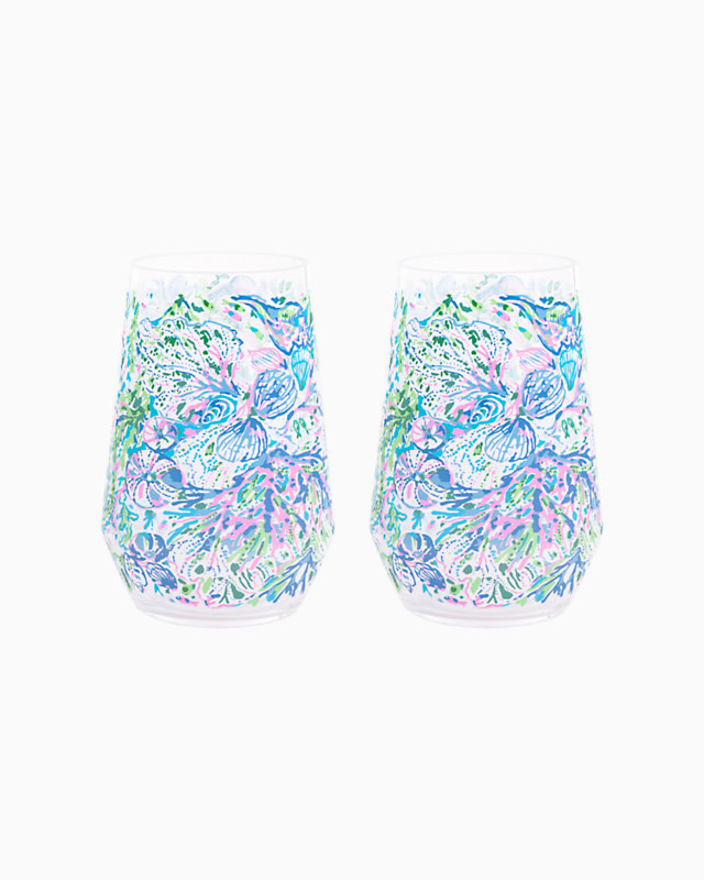 Acrylic Wine Glass Set | Lilly Pulitzer Outlet - LillypulitzerOutlets