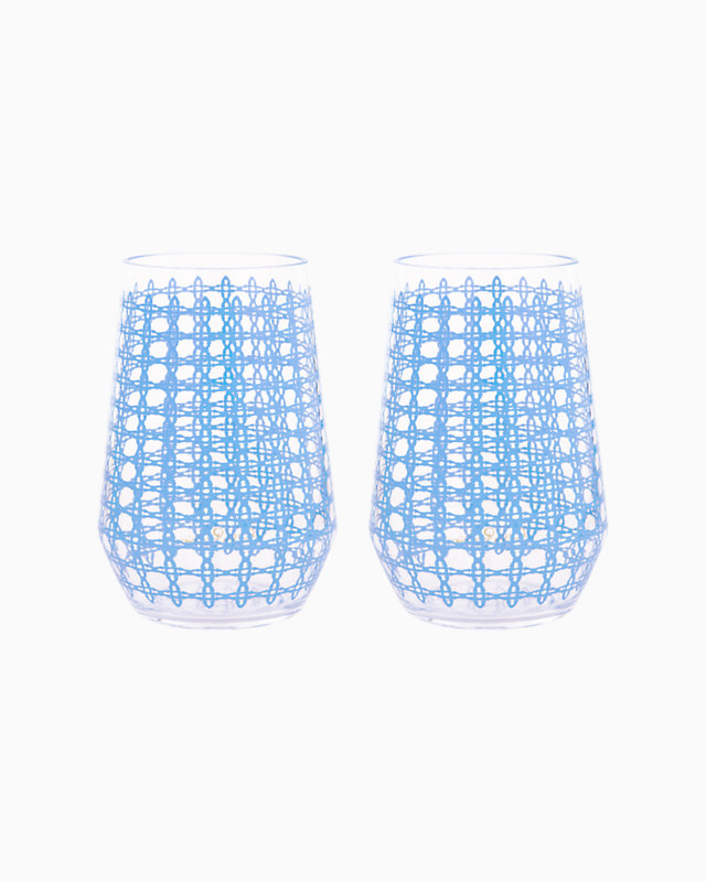 Acrylic Wine Glass Set | Lilly Pulitzer Outlet - LillypulitzerOutlets