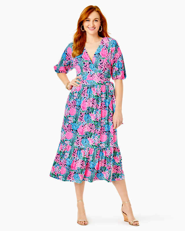 Brantley Midi Wrap Dress | Lilly Pulitzer Outlet - LillypulitzerOutlets