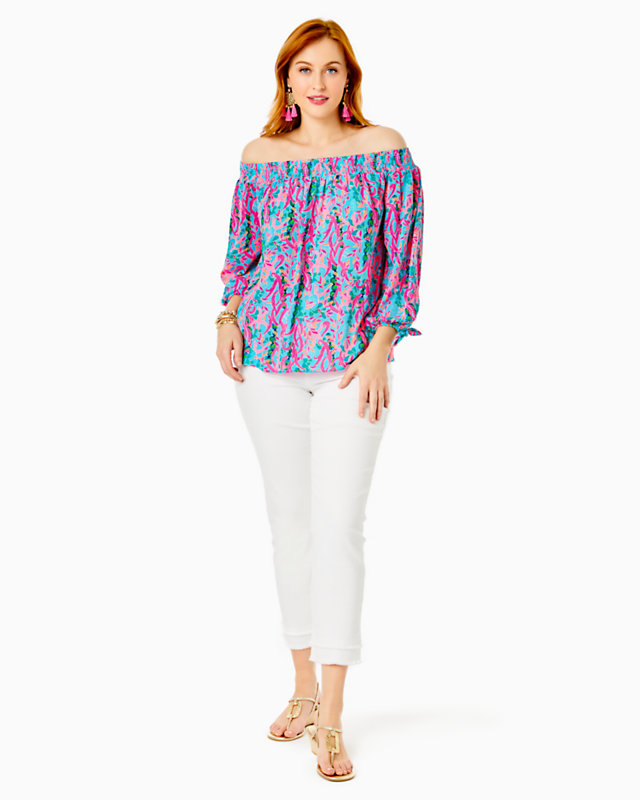 Maryellen Off-The-Shoulder Top | Lilly Pulitzer Outlet | Lilly Pulitzer Outlet - LillypulitzerOutlets