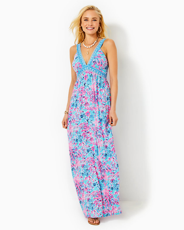 Serena V-Neck Maxi Dress | Lilly Pulitzer Outlet - LillypulitzerOutlets