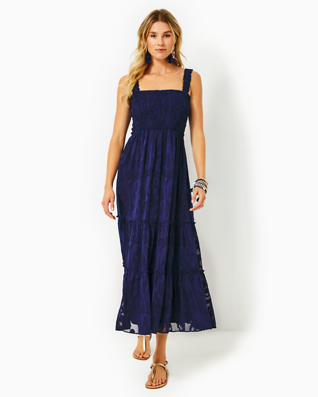 Hadly Smocked Maxi Dress | Lilly Pulitzer Outlet - LillypulitzerOutlets