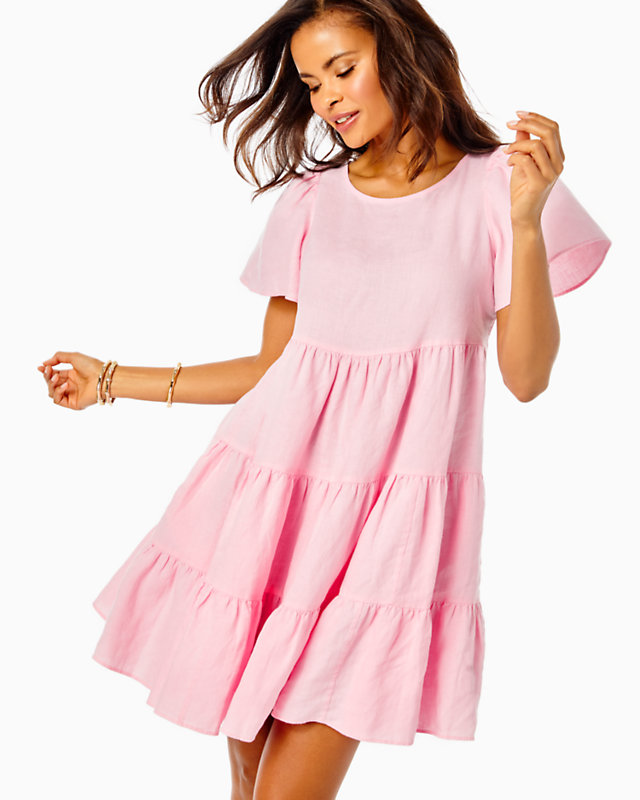 Jocelyn Short Sleeve Linen Dress | Lilly Pulitzer Outlet - LillypulitzerOutlets
