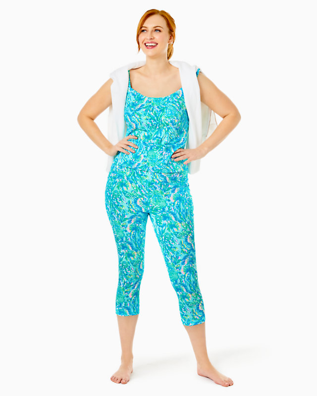 UPF 50+ Luxletic 21" South Beach High Rise Crop Legging | Lilly Pulitzer Outlet - LillypulitzerOutlets