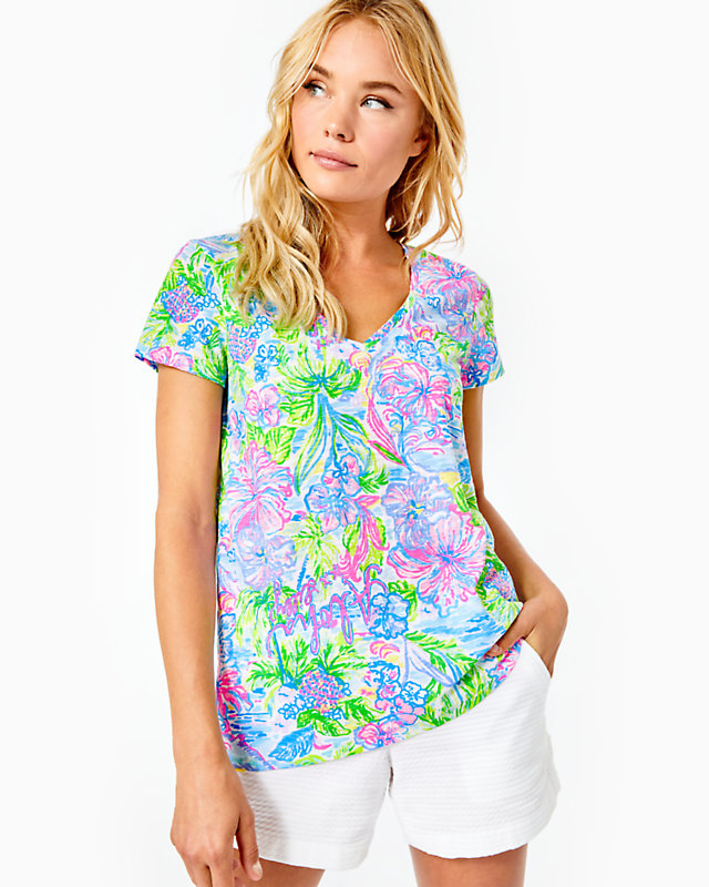 Etta V-Neck Top | Lilly Pulitzer Outlet | Lilly Pulitzer Outlet - LillypulitzerOutlets