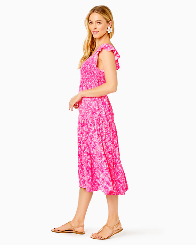 Jilly Smocked Midi Dress | Lilly Pulitzer Outlet - LillypulitzerOutlets