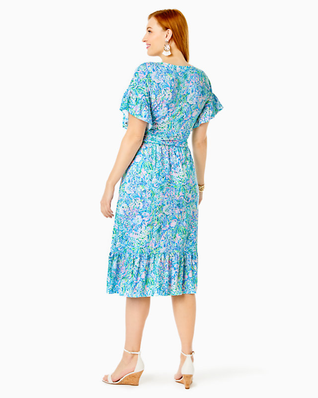Juliet Ruffle Midi Dress | Lilly Pulitzer Outlet - LillypulitzerOutlets