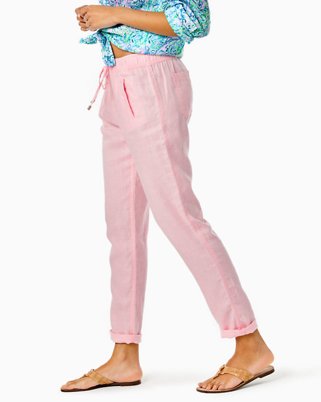31" Taron Mid-Rise Linen Pant | Lilly Pulitzer Outlet - LillypulitzerOutlets