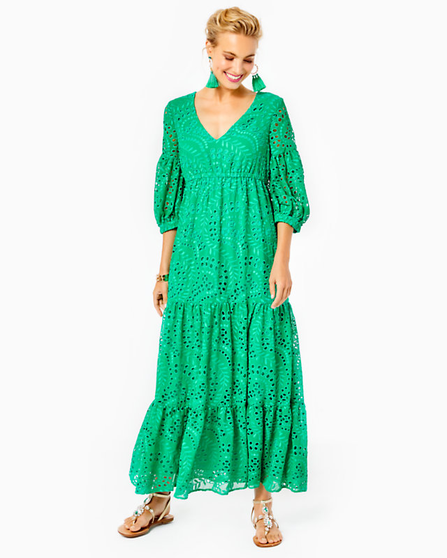 Breanne Eyelet Maxi Dress | Lilly Pulitzer Outlet - LillypulitzerOutlets