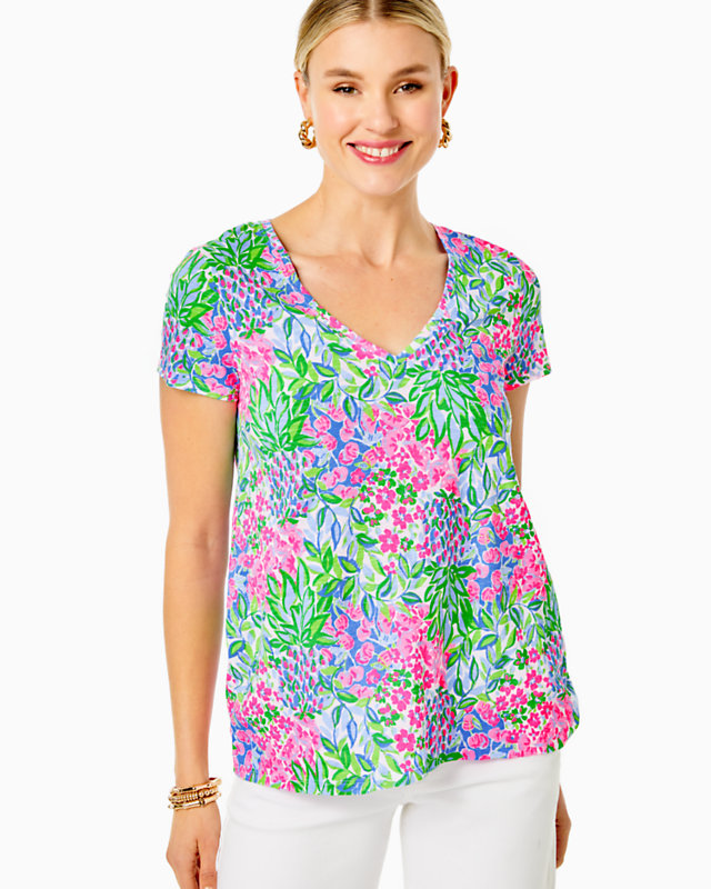 Etta V-Neck Top | Lilly Pulitzer Outlet | Lilly Pulitzer Outlet - LillypulitzerOutlets