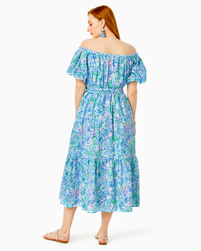 Tamie Off-the-Shoulder Midi Dress | Lilly Pulitzer Outlet - LillypulitzerOutlets