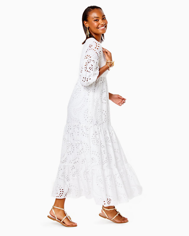 Breanne Eyelet Maxi Dress | Lilly Pulitzer Outlet - LillypulitzerOutlets