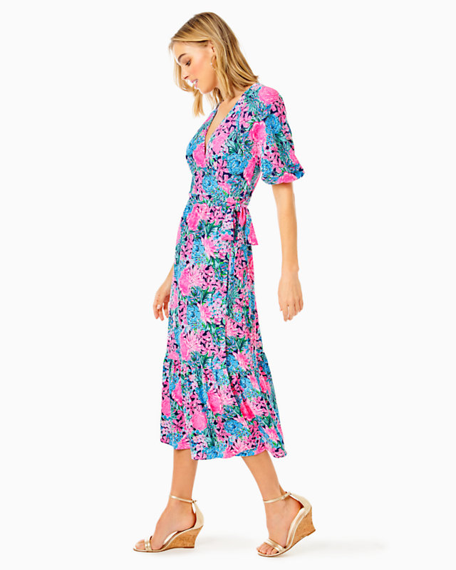 Brantley Midi Wrap Dress | Lilly Pulitzer Outlet - LillypulitzerOutlets