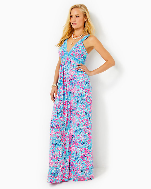 Serena V-Neck Maxi Dress | Lilly Pulitzer Outlet - LillypulitzerOutlets