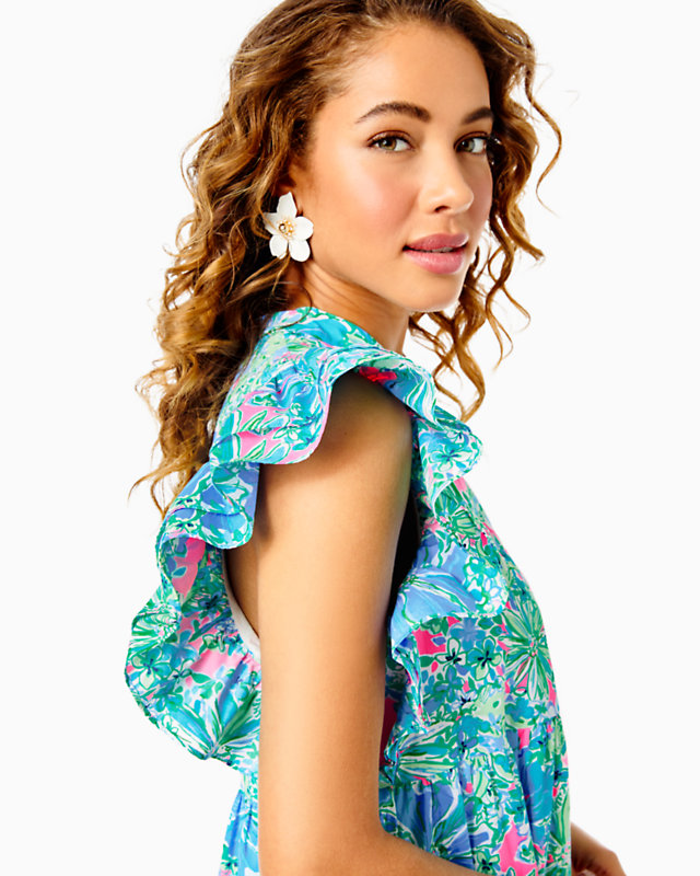 Aldena Ruffle Sleeve Cotton Dress | Lilly Pulitzer Outlet - LillypulitzerOutlets