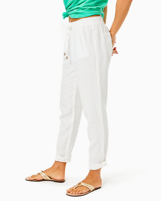 31" Taron Mid-Rise Linen Pant | Lilly Pulitzer Outlet - LillypulitzerOutlets