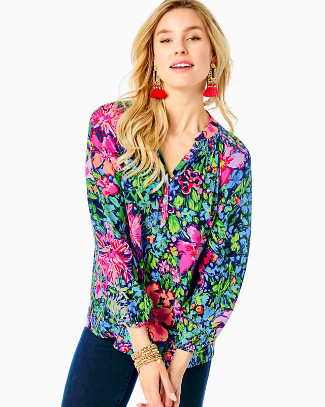 Elsa Silk Top | Lilly Pulitzer Outlet - LillypulitzerOutlets