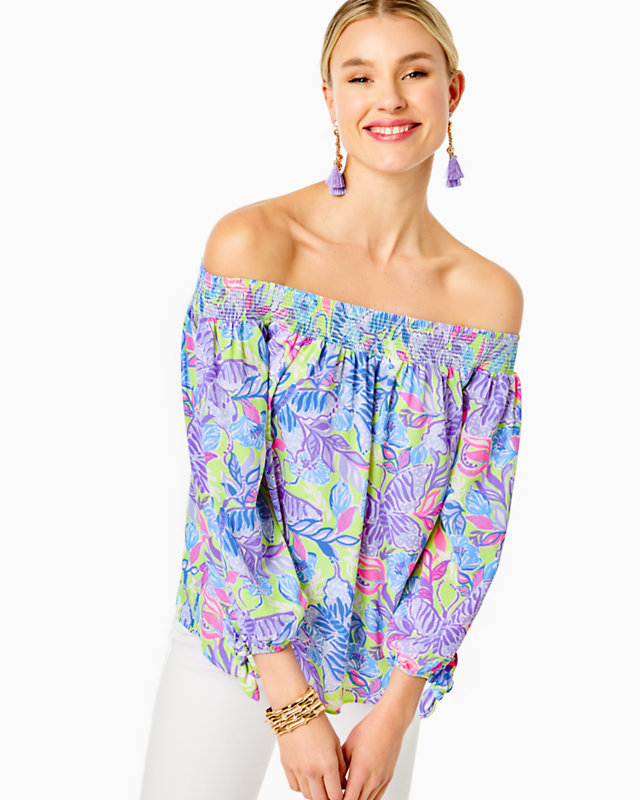 Maryellen Off-The-Shoulder Top | Lilly Pulitzer Outlet | Lilly Pulitzer Outlet - LillypulitzerOutlets
