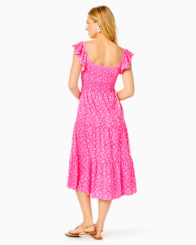 Jilly Smocked Midi Dress | Lilly Pulitzer Outlet - LillypulitzerOutlets