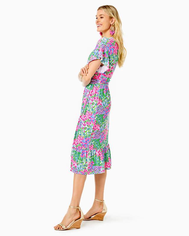 Juliet Ruffle Midi Dress | Lilly Pulitzer Outlet - LillypulitzerOutlets