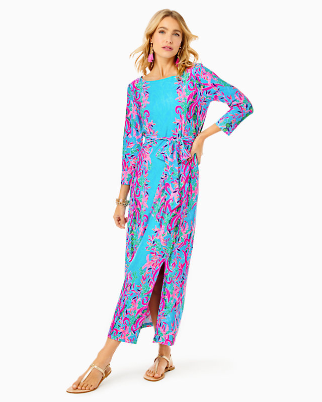 UPF 50+ Carabella Chillylilly Midi Dress | Lilly Pulitzer Outlet - LillypulitzerOutlets