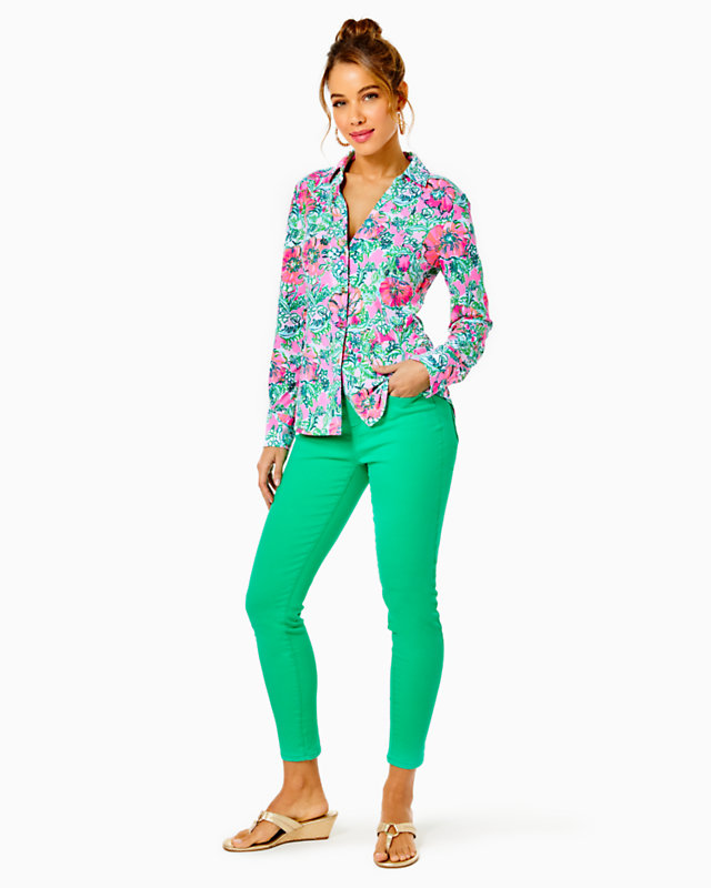 UPF 50+ ChillyLilly Marlena Button Down Top | Lilly Pulitzer Outlet | Lilly Pulitzer Outlet - LillypulitzerOutlets