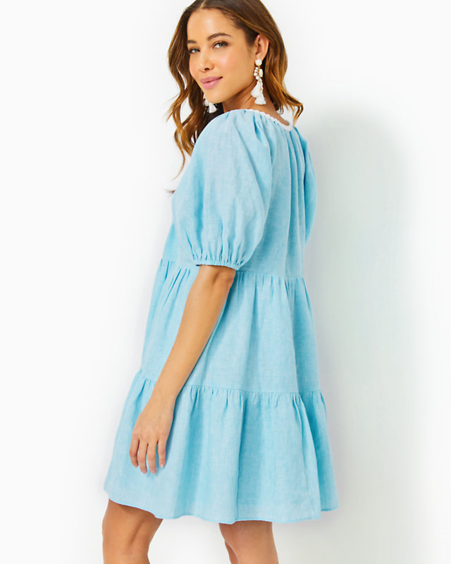 Charlet Short Sleeve Linen Dress | Lilly Pulitzer Outlet - LillypulitzerOutlets