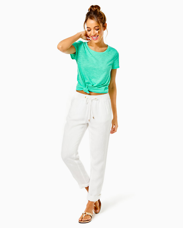 31" Taron Mid-Rise Linen Pant | Lilly Pulitzer Outlet - LillypulitzerOutlets
