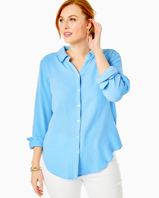Geanie Button Down Top | Lilly Pulitzer Outlet | Lilly Pulitzer Outlet - LillypulitzerOutlets