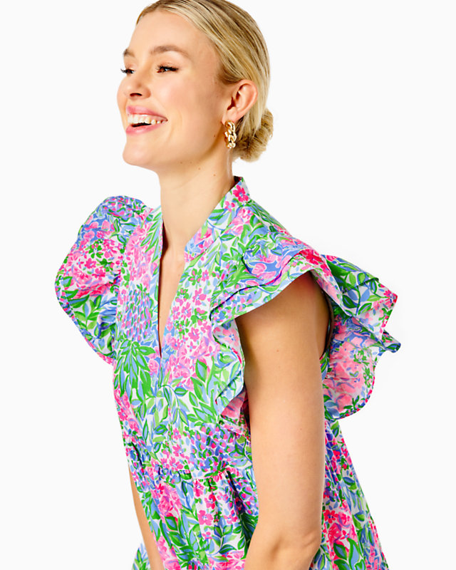 Aldena Ruffle Sleeve Cotton Dress | Lilly Pulitzer Outlet - LillypulitzerOutlets