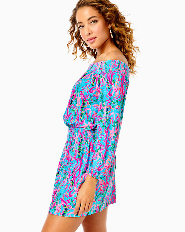 Cyla Off-The-Shoulder Romper | Lilly Pulitzer Outlet - LillypulitzerOutlets