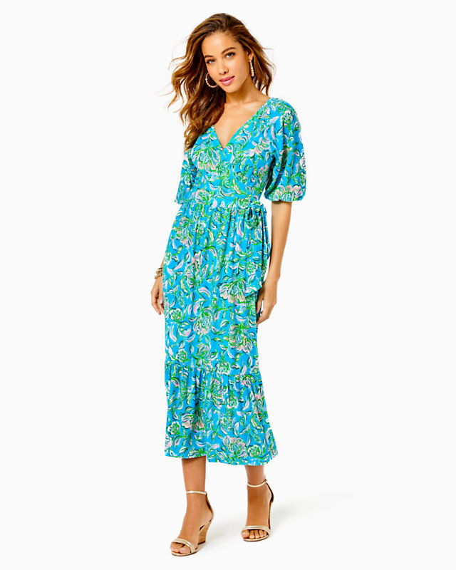 Brantley Midi Wrap Dress | Lilly Pulitzer Outlet - LillypulitzerOutlets