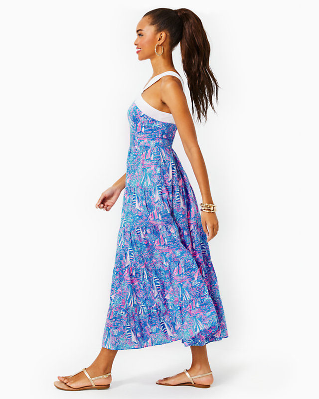 Jenette Cotton Halter Maxi Dress | Lilly Pulitzer Outlet - LillypulitzerOutlets