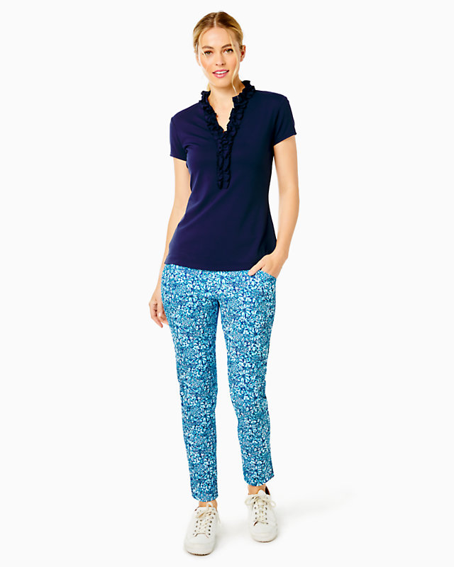 UPF 50+ Luxletic Frida Ruffle Polo Top | Lilly Pulitzer Outlet - LillypulitzerOutlets